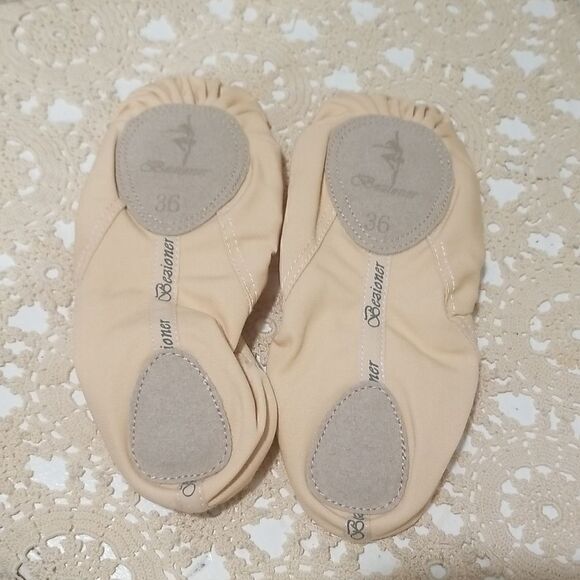 Bezioner Girls Canvas Ballet Shoes Slipper for Kids Women,Yog - Picture 9 of 10